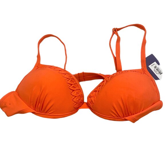 Apt. 9 Other - Apt 9 Women's Swim Bikini Top Swimsuit Sz M Orange Push Up Underwired NEW
